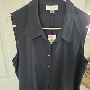 Dark navy blouse